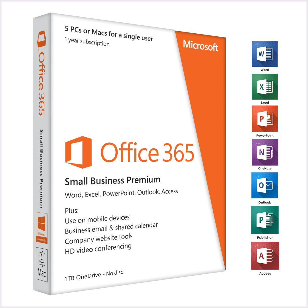 Microsoft Office 365 Business Logo - Microsoft Office 365 Business Premium 1TB | 5PCs | 1 Year - FerryWEB ...