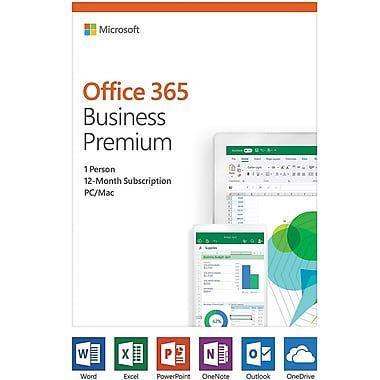 Microsoft Office 365 Business Logo - Microsoft Office 365 Business Premium 1-Year, 1-User, English | Staples