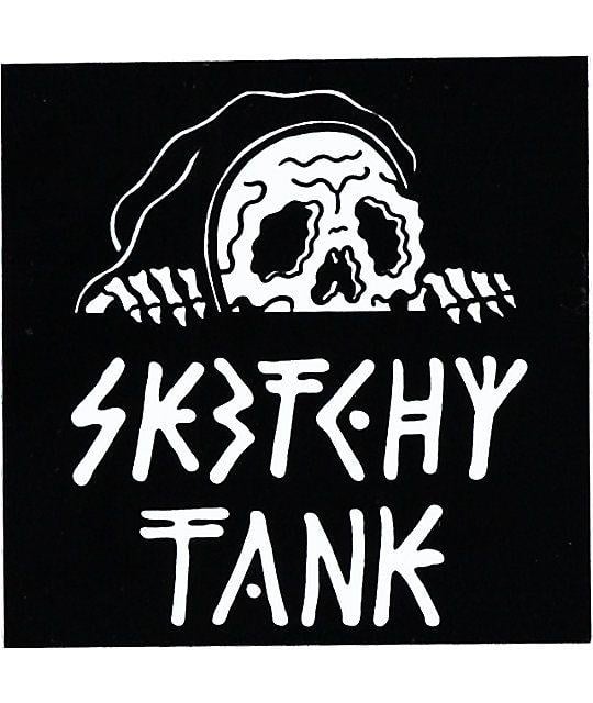 Sketchy Tank Logo - Lurking Class by Sketchy Tank Lurk Sticker