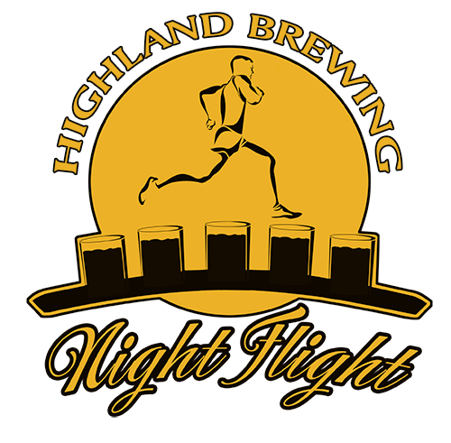 Night Flight Logo - Highland Night Flight - Fleet Feet Asheville