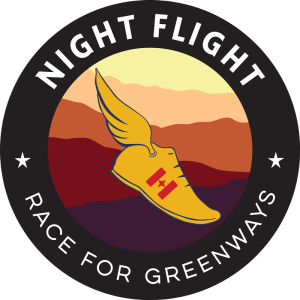 Night Flight Logo - Night Flight - Race for Greenways - Friends of Connect Buncombe