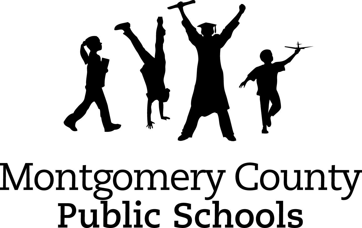 Fun Black and White Logo - Logo County Public Schools