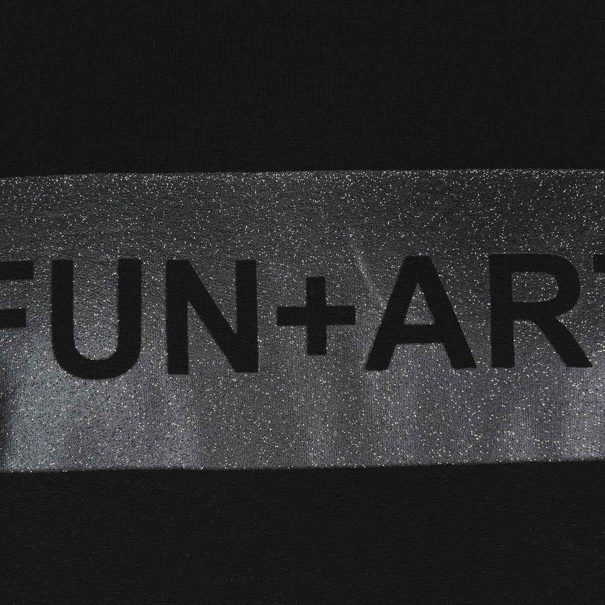 Fun Black and White Logo - Fun & Fun Girls Black & Silver Tassel Sweatshirt