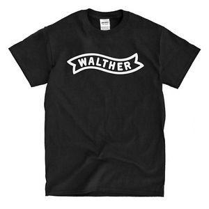 Walther Logo - Walther Logo Black T-Shirt - Ships Fast! High Quality! | eBay