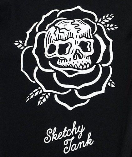 Sketchy Tank Logo - Sketchy Tank - Thorn Black T-Shirt, Sku 00449£41.32 :