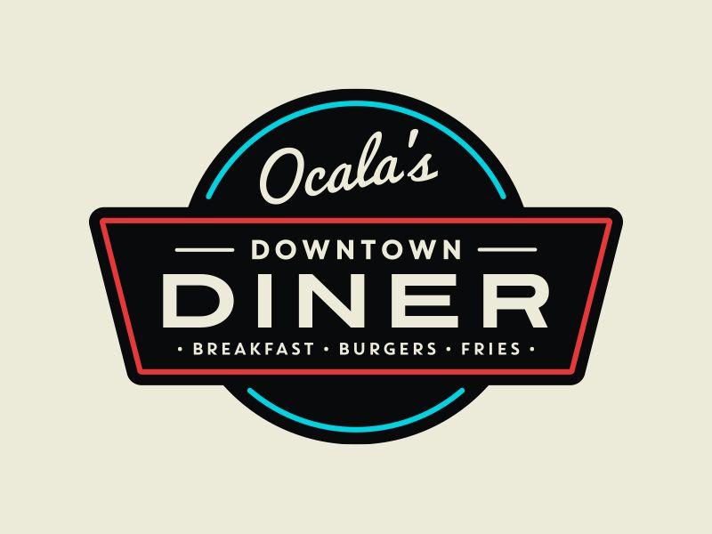 Diner Logo - Downtown Diner Logo by Carl Craig | Dribbble | Dribbble