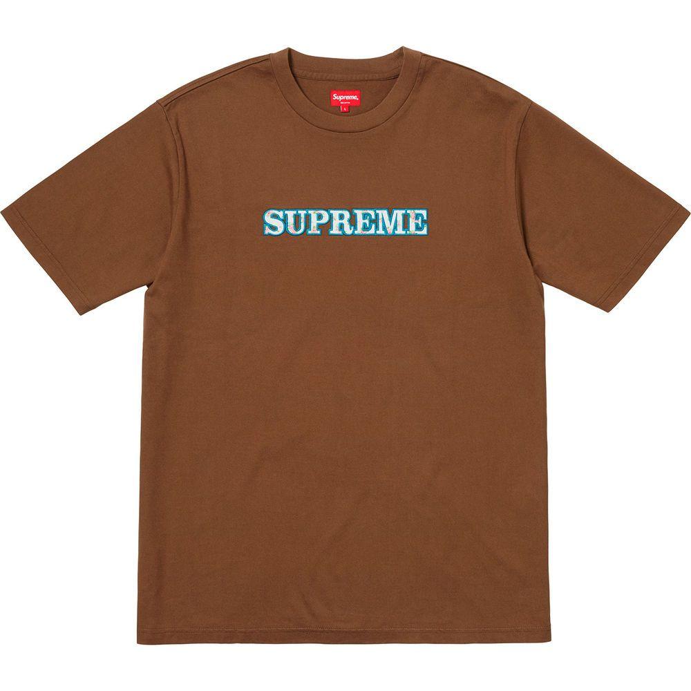 Supreme Floral Logo - Supreme Floral Logo Tee Brown Medium T-Shirt M Box FW18 | eBay