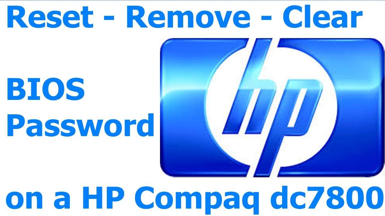 Clear HP Logo - 052 How to Remove - Reset - Clear BIOS Password on a HP Compaq ...