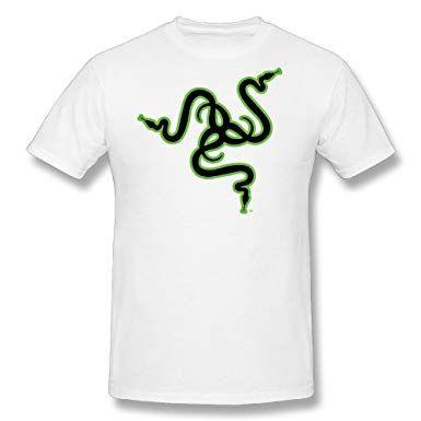 Snake Game Logo - STAYUR Men's Razer Snake Game Logo T-shirt: Amazon.co.uk: Clothing