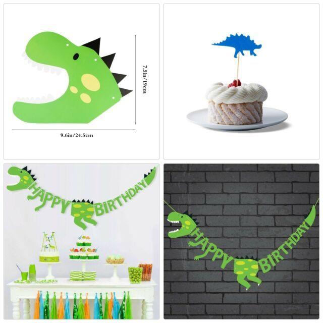 Green Dinosaur Shops Logo - Green Dinosaur Birthday Banner Dino Party Decorations Kids Garland