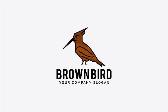 Brown Bird Logo - brown bird logo Logo Templates Creative Market