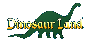 Green Dinosaur Shops Logo - Gift Shop | Dinosaur Land