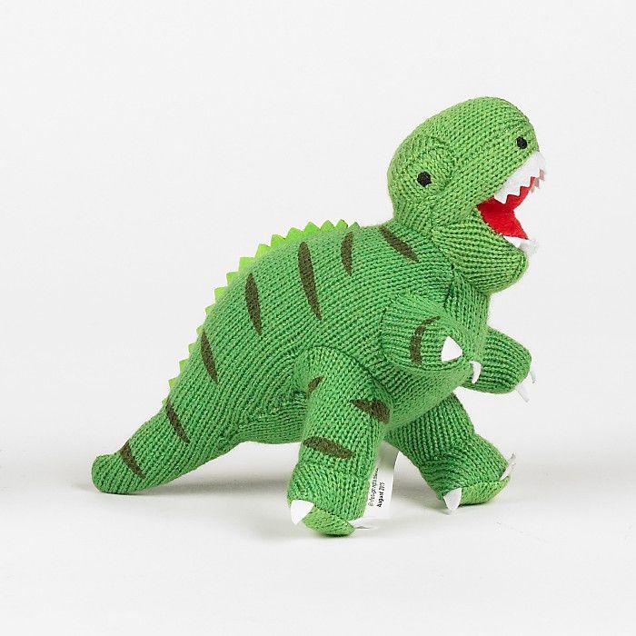 Green Dinosaur Shops Logo - Shop - World Museum - Knitted Dinosaur Rattles, Liverpool museums