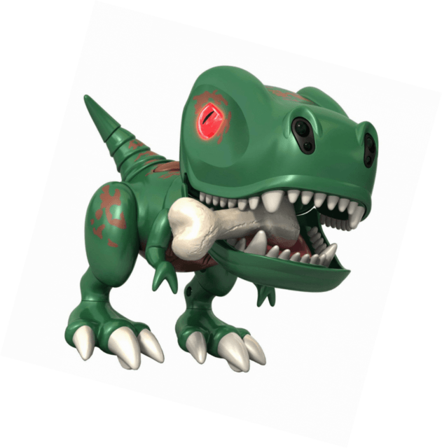 Green Dinosaur Shops Logo - Zoomer Dinosaur Chomplingz Tiger Tail Blue Electronic Interactive