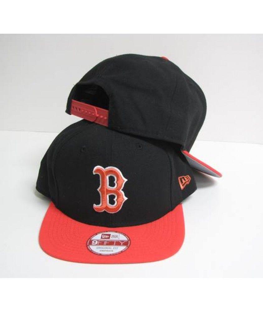 Black B Logo - NEW ERA 9FIFTY SNACKBACK MEN'S LETTER B LOGO BLACK RED COLOR HAT