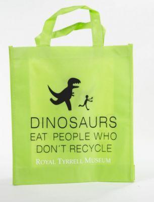 Green Dinosaur Shops Logo - Dinosaur Recycle Bag