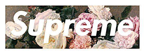 Supreme Floral Logo - Supreme Floral Logo Sticker/Decal (Pack of 2) - Buy Online in KSA ...