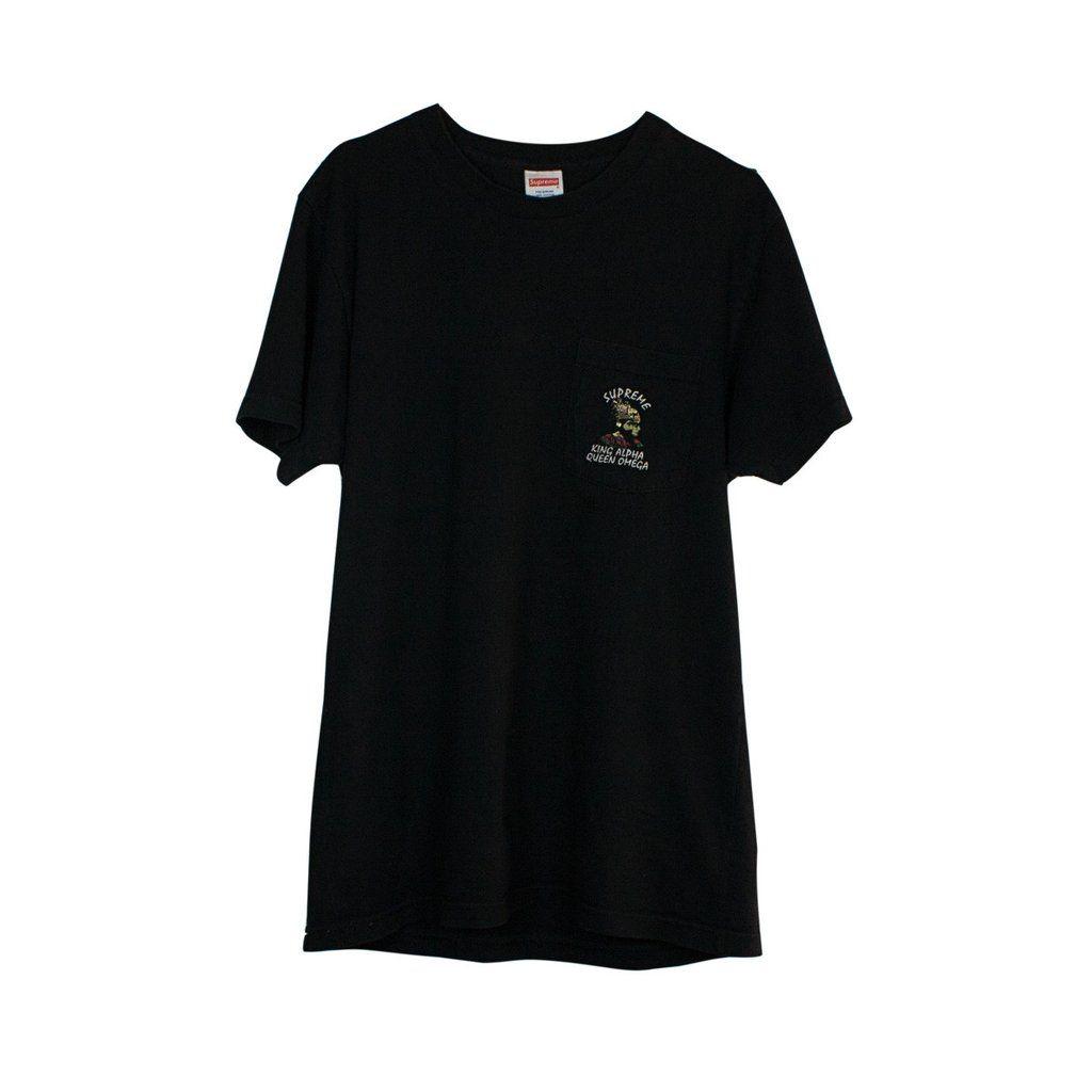 Supreme King Logo - Supreme KING ALPHA QUEEN OMEGA POCKET TEE – Hypetrade