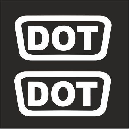 Walmart Dot Com Logo - 2pcs DOT Replacement Logo Helmet Motorcycle Decal Sticker M1 1.5 ...