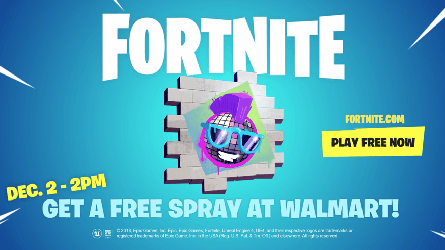 Walmart Dot Com Logo - Walmart is giving out an exclusive Fortnite spray for free this ...