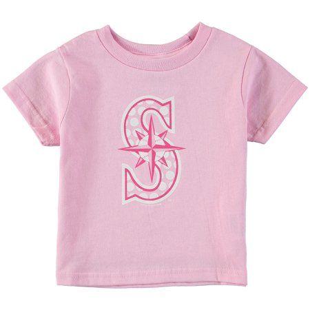Walmart Dot Com Logo - Seattle Mariners Soft as a Grape Toddler Girls Polka Dot Logo T