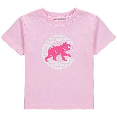 Walmart Dot Com Logo - Chicago Cubs Soft As A Grape Toddler Girls Polka Dot Logo T Shirt