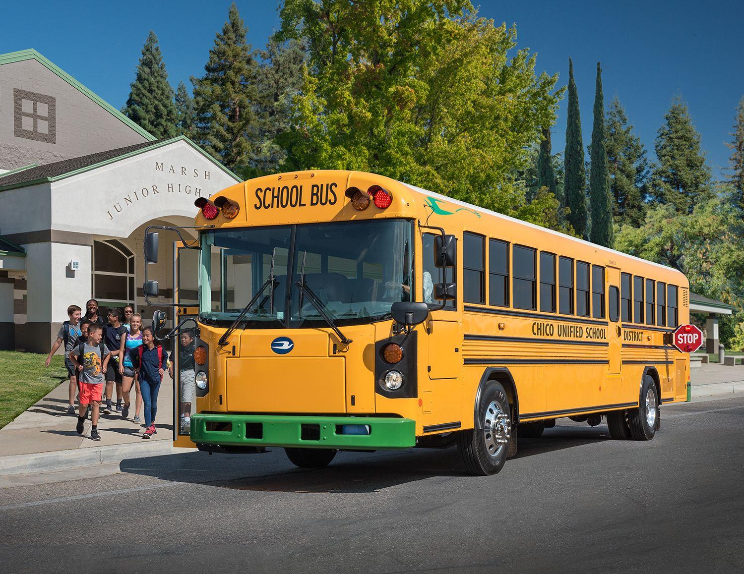 Blue Bird Corporation Logo - Blue Bird Electric School Buses Take to the Road and Taking Orders ...