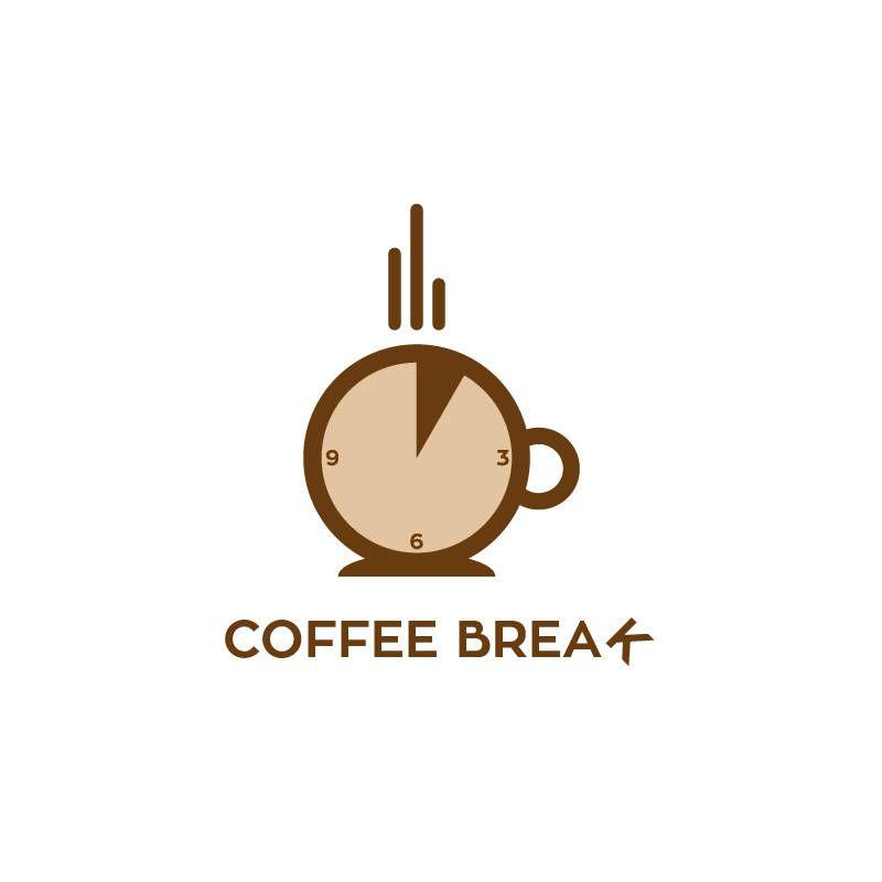Coffee Logo - Breark Coffee Logo Template | 15logo