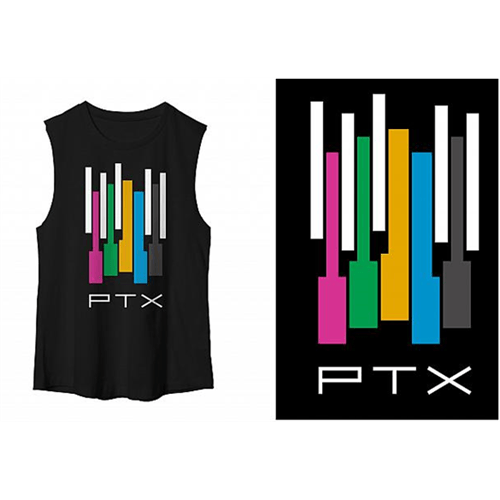 Pentatonix Logo - Colorful Piano (Women's) (Black)