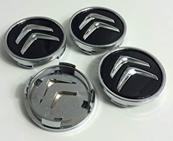 White Wheel Logo - x4 CITROEN 60 mm Alloy Wheels Logo Cap Hub C2 °C4 C5 °C6 C Quatre ...