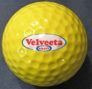 Velveeta Logo - 1) VELVEETA CHEESE BY KRAFT YELLOW WILSON LOGO GOLF BALL | eBay