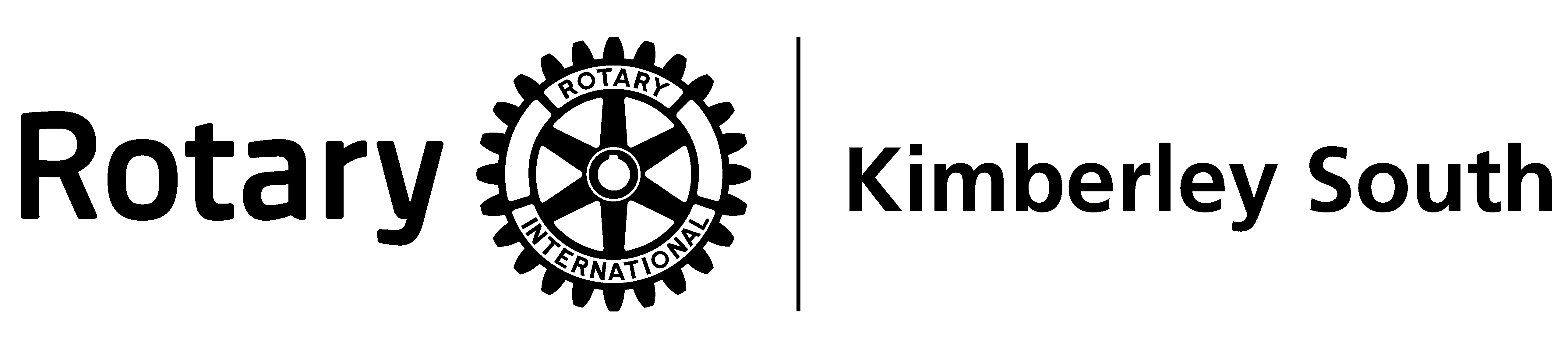 White Wheel Logo - Club Branding - Rotary Club of Kimberley South