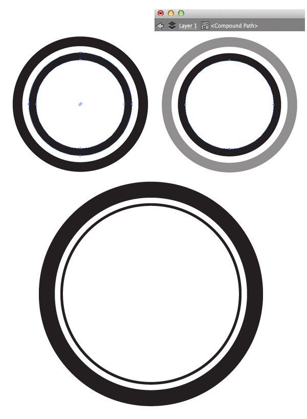 Retro Circle Logo - Create a Retro Logotype on a Blurred Background in Adobe Illustrator