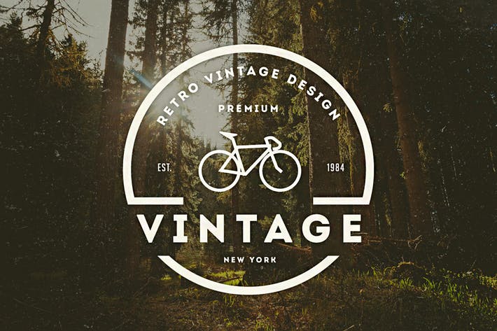 Retro Circle Logo - 14 Vintage Logos & Badges by designdistrictmx on Envato Elements