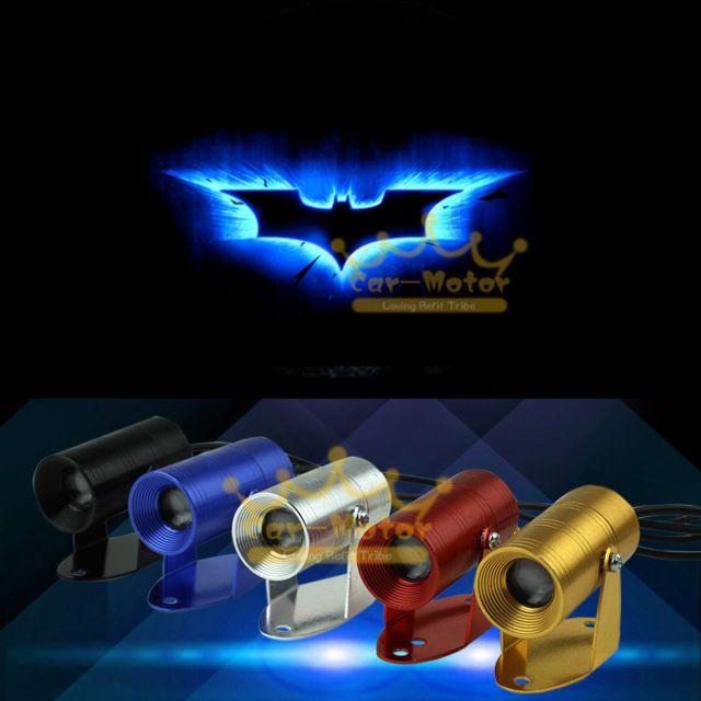 Batman Spotlight Logo - Motorcycle 3d Blue Batman Logo Spotlight LED Laser Projector Light ...