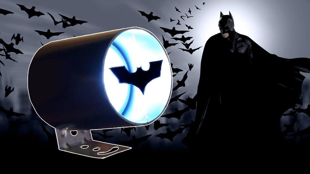 Batman Spotlight Logo - DIY How To Make Batman Light - Batman Signal Light - YouTube