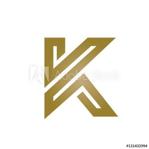 Golden Tech Logo - Vector Golden Tech Initial K Logo - Buy this stock photo and explore ...
