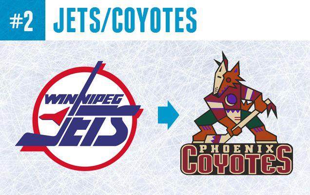 Worst NHL Logo - Top 5: The Worst NHL Team Re-Brands | Hockey By Design