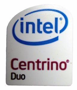 Intel Centrino Logo - INTEL CENTRINO DUO STICKER LOGO AUFKLEBER 16x20mm (745)