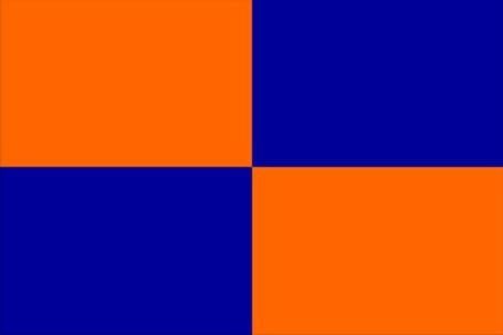 Orange and Blue Flag Logo - Unidentified Flags or Ensigns (2007)