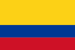 Orange and Blue Flag Logo - Flag of Colombia