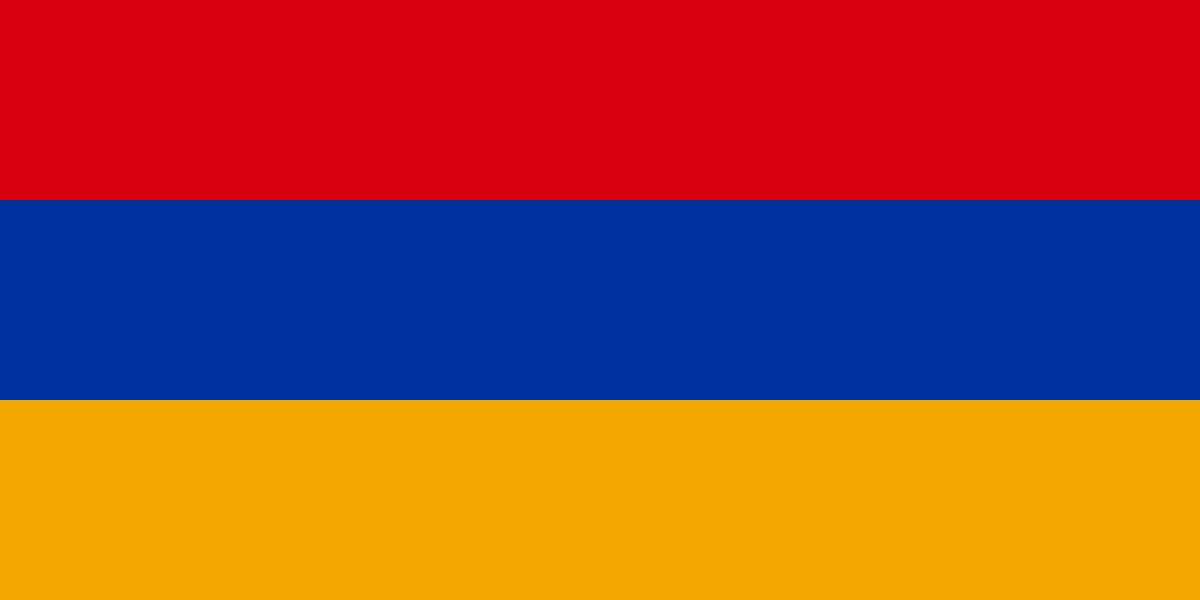 Orange and Blue Flag Logo - Flag of Armenia