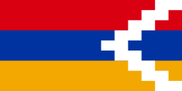 Orange and Blue Flag Logo - Flag of the Republic of Artsakh