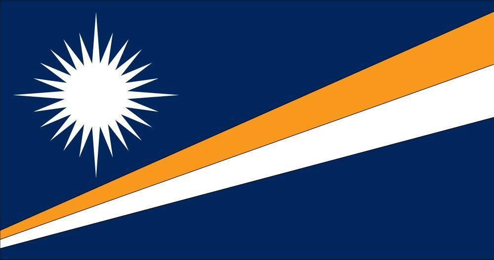Orange and Blue Flag Logo - Flag of the Marshall Islands image and meaning Marshall Islands flag ...
