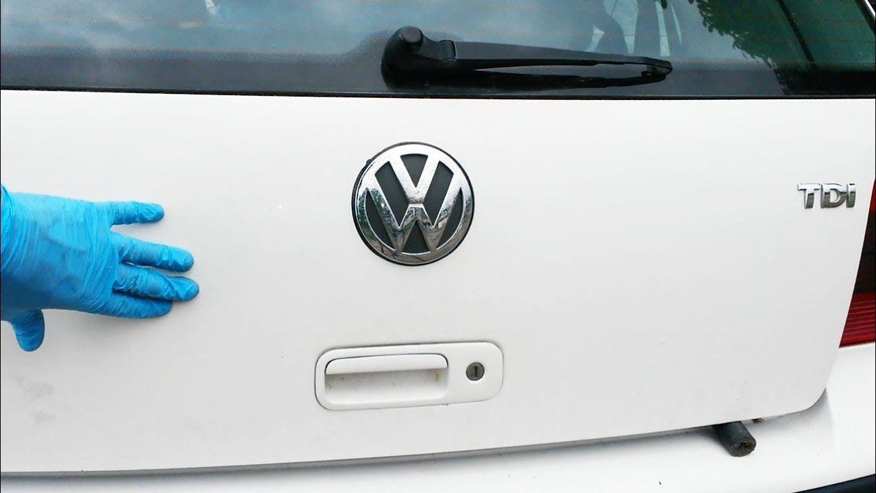 Broken VW Logo - How to open / unlock a broken trunk on VW Golf Mk4 in just 5 steps ...