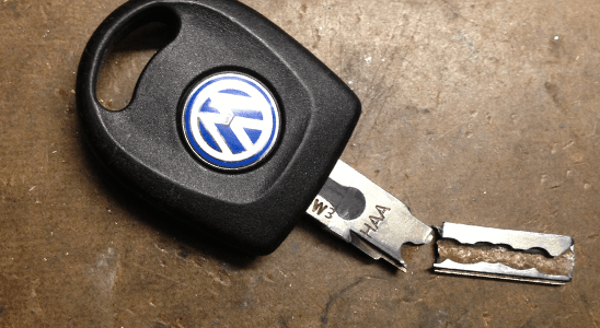 Broken VW Logo - broken-vw-key