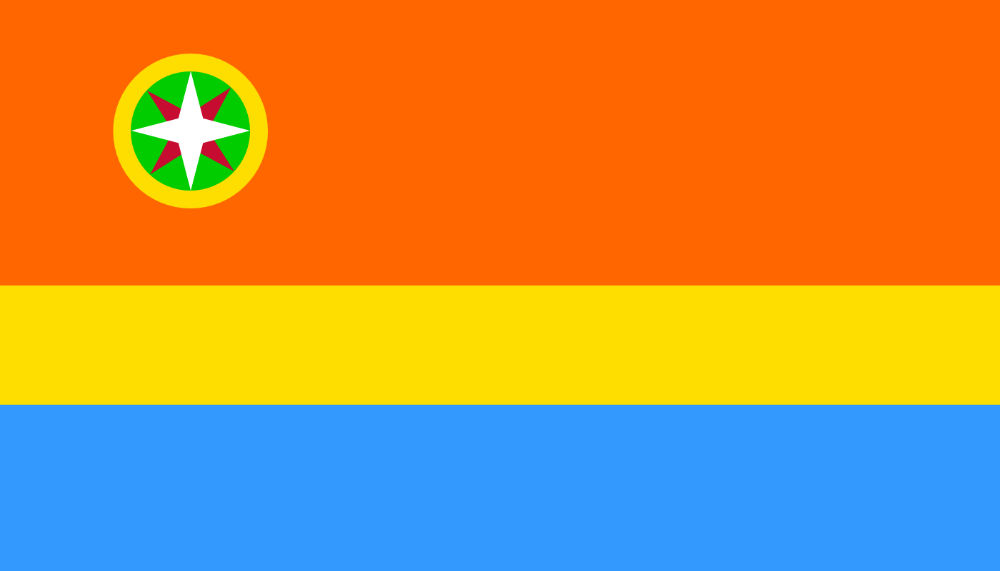 Orange and Blue Flag Logo - Some flags I made up!