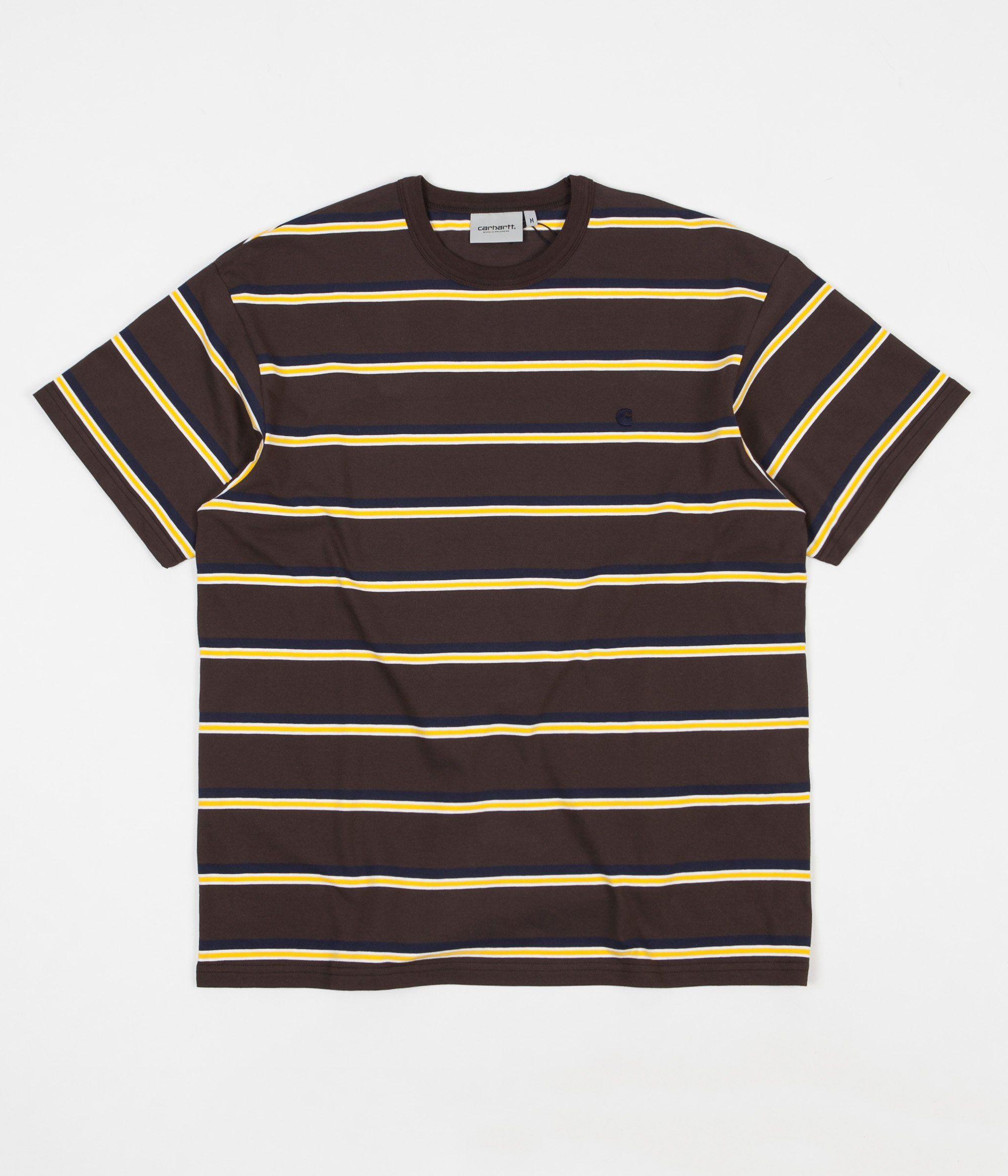 Striped Brown and Yellow Logo