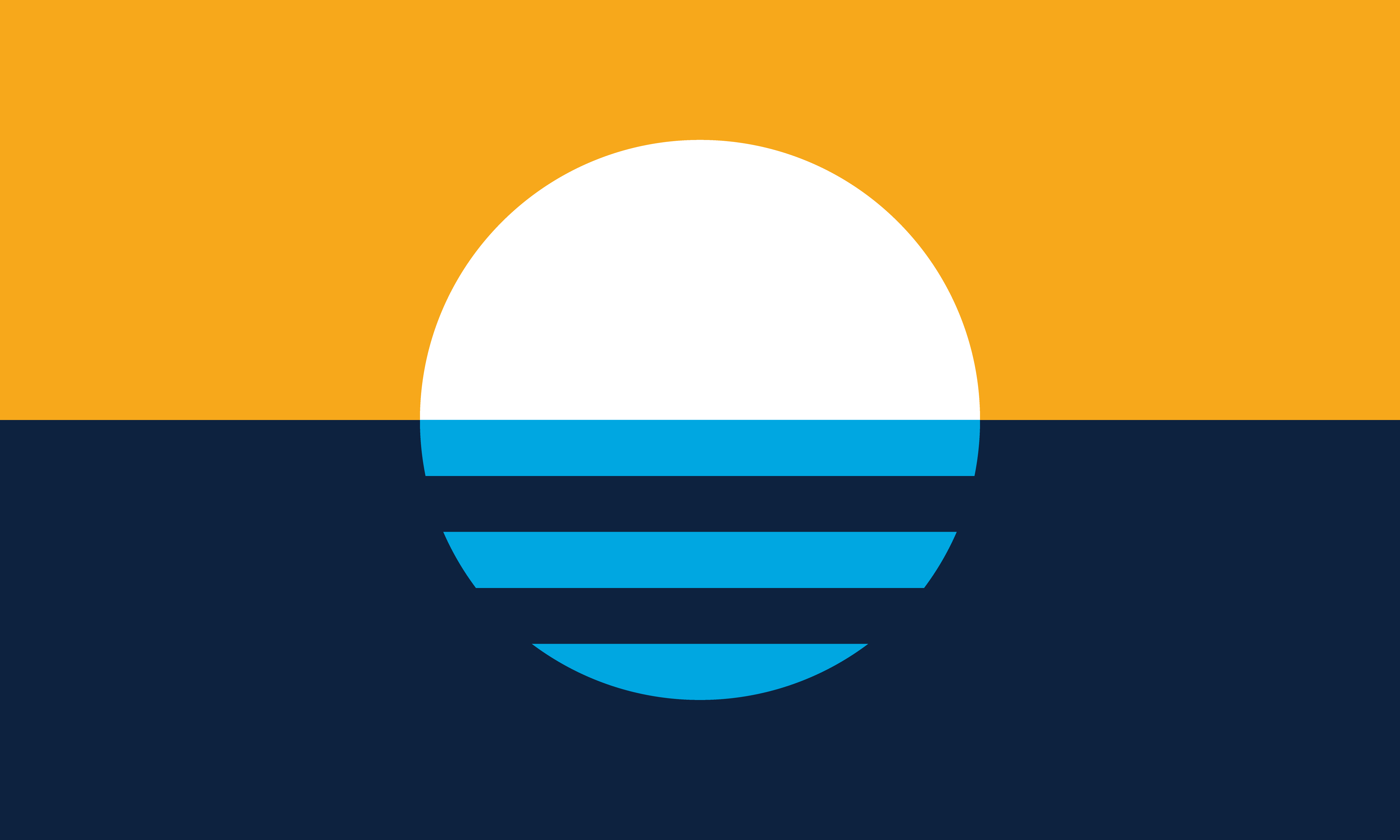 Orange and Blue Flag Logo - The People's Flag of Milwaukee — Milwaukee's symbol of pride and unity.