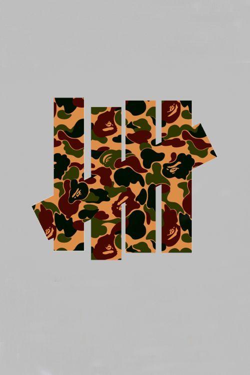 Undefeated Camo Logo - A Bathing Ape x UNDFTD Collection. Wall. Hypebeast
